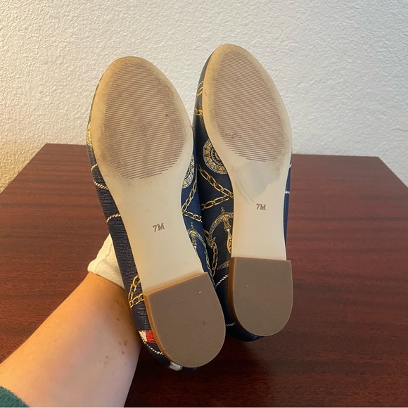 Talbots Ryan Nautical Print Navy Blue Women’s Loafers Flats - Picture 9 of 9